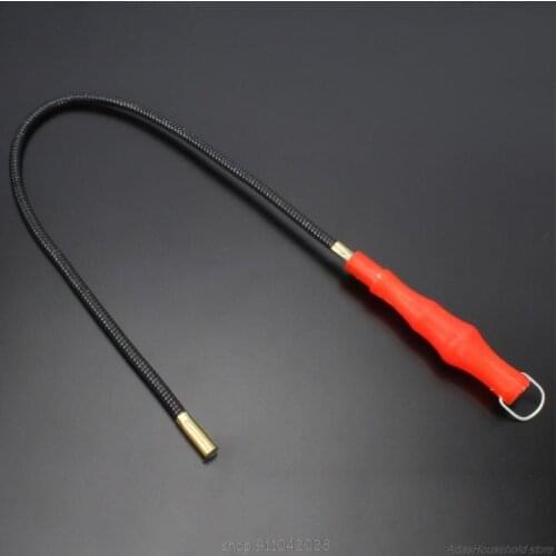 60cm Flexible Magnetic Pickup Tool LED Light Magnet Garage Tool Repair Pick Up Bendable Metal Grabber N19 20 Dropship