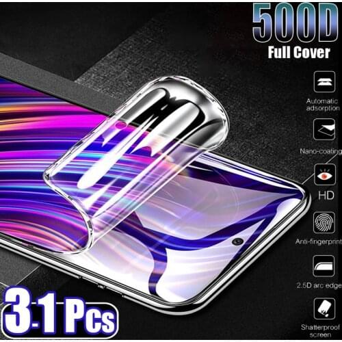 Hydrogel Film For Samsung Galaxy S10 S21 Plus S20 Ultra Screen Protector E FE Lite 2020 S9 S8 5G Note S 8 9 10 20 21 Transparent