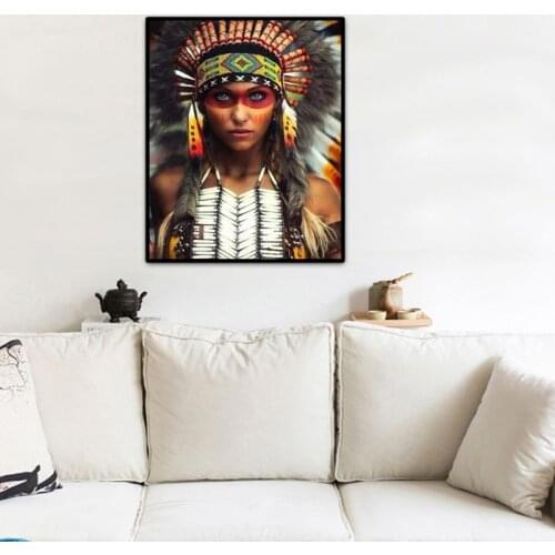 IndianDIY Oil Painting Paint By Numbers Kits with Brushes Acrylics Painting Kits U2JC