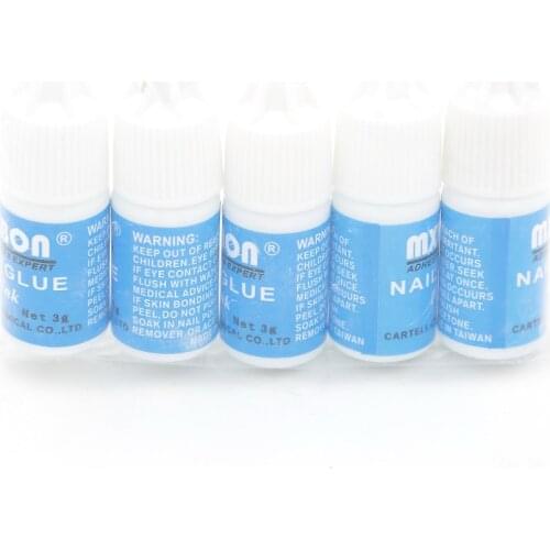 50pcs/lot Nail Glue 3g Adhesives Expert Clear Can Be Used Nail Tips
