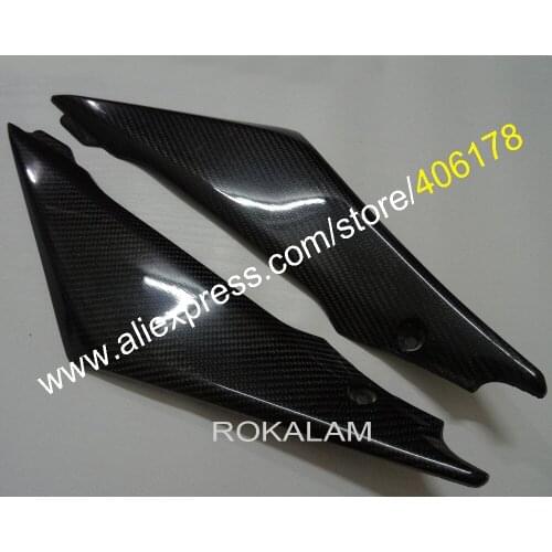 Hot Sales,2 x Carbon Fiber Tank Side Covers Panels Fairing For Suzuki GSXR1000 2005 2006 K5 GSXR 1000 Tank Side Cover Panel