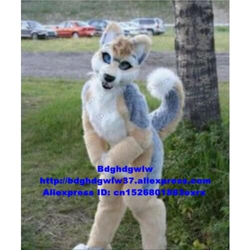 Furry Husky Dog Wolf Fursuit Mascot Costume Adult Cartoon Character Suit Opening Session Marketplstar Marketplgenius zx3020