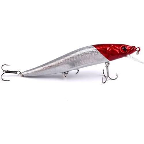 Minnow Big Fishing Lure 140mm 23g Crankbait Wobbler Artificial Plastic Hard Bait Tackle With 3d Eyes Lures 5 Colors Carpfishing