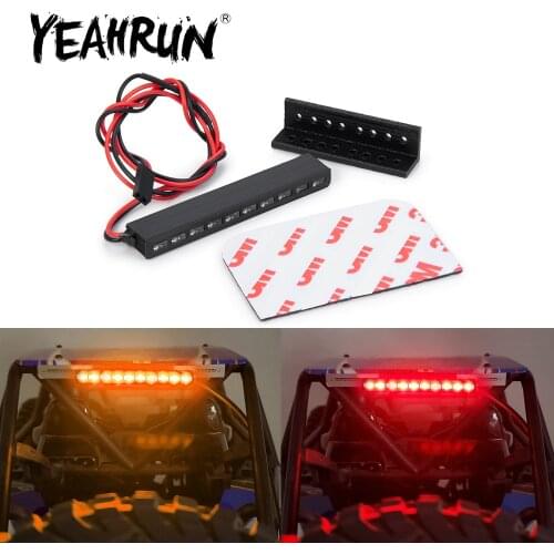 YEAHRUN 65mm Light Lamp Bar Red Yellow for Axial SCX10 90046 Wraith RR10 Traxxas TRX-4 D90 Tamiya 1/10 RC Crawler Model Car
