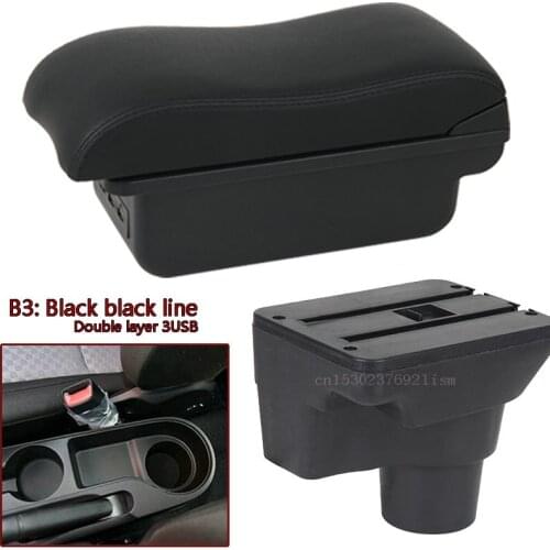 For 2017 KIA Rio 4 Rio X-line armrest box central Store content box cup holder interior car-styling accessories