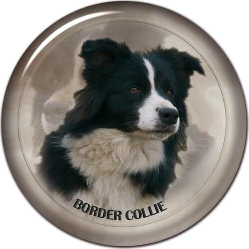 S30455# 13CM/15CM/17CM PVC Decal Border Collie Dog V1 Car Sticker Waterproof for Bumper Rear Window Laptop Toilet