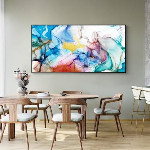 Modern Abstract Canvas painting Colorful Art Wall Poster Pictures For Home Decoration Living Room Wall Canvas Print Paintings