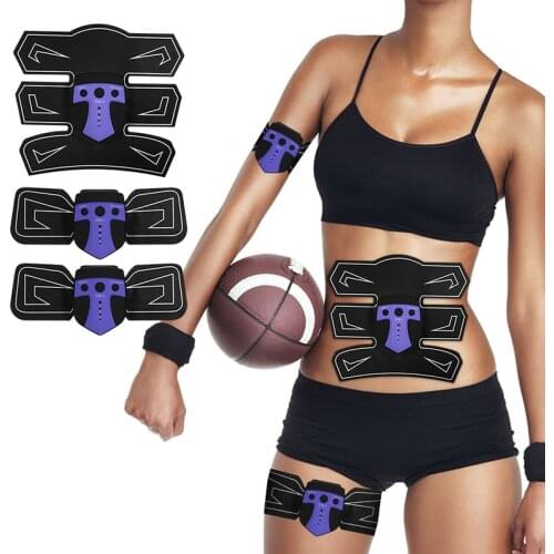 Abdominal Electronic Muscle Trainer Six ModesTraining Body Muscles Treatment Massager Set for Weight Loss Smart Fitness ABS Tool