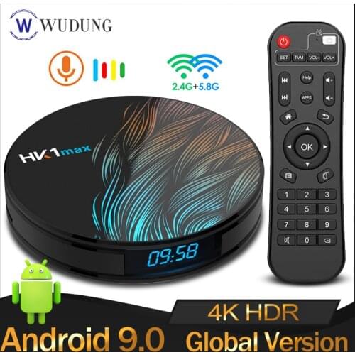 HK1MAX Smart TV Box Quad Core 2.4G/5G Wifi BT 4.0 DDR3 4K HDR HK1 MAX VS X96 MINI Set Top Box No APP Include