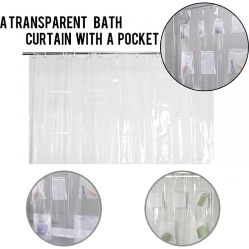 Unique Translucent Bathroom Shower Panel Bathroom Curtain Easy to Maintain Minimalistic