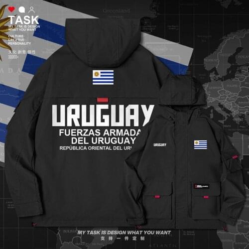Uruguay Uruguayan URY men jacket hooded Land Force logo army fan fashion printed nation jackets clothing top autumn clothes