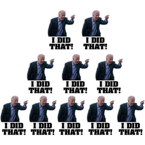 Funny Car Body Decoration Decal Sticker Motorcycle Reflective Joe Biden Pattern