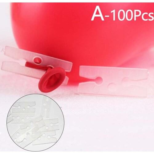 100PCS "V" Shape Balloons Sealing Clip Ballon Buttons Clips Wedding/Birthday/Christmas Party Decoration Supplies party decor