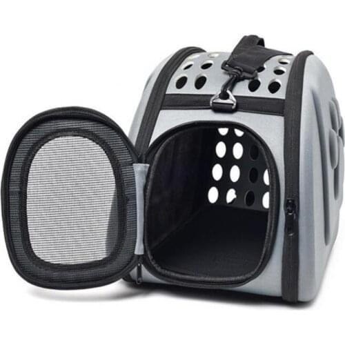 80% Hot Sales!! Dog Cat Carrier Cage Fashionable Breathable Foldable Pet Carrier Crossbody Bag