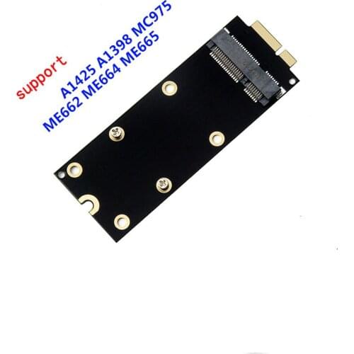 Great-Q mSATA SSD to 2012 Macbook Pro Retina iMac A1398 MC975 MC976 17+7pin SSD Convertor Adapter riser card adaptator