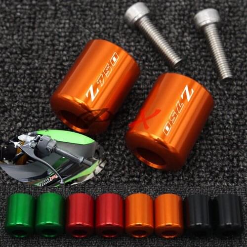 For KAWASAKI Z750R 2011-2012 / Z750S 2005-2006 Motorcycle Accessories CNC Aluminum Handlebar Grips Bar Ends Cap Slider MOTO