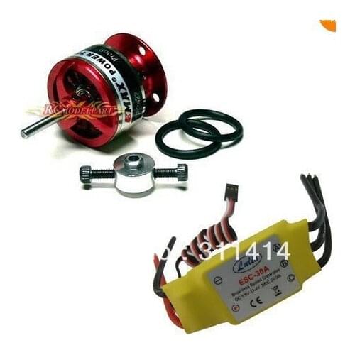 30A Brushless ESC Speed Controller + EMAX 1200KV Brushless Motor For RC Airplane Multicopter Quadcopter Xcopter + Free Shipping