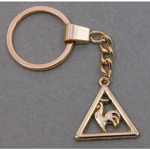 Animal keychain Rooster Keychains Copper Chinese Zodiac Chicken Bag Hanging Pendant Car Key Rings Gifts