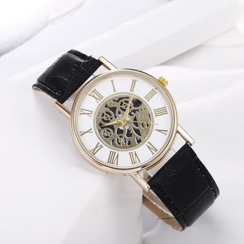 Fashion Luxury Women Quartz Watch New Roman Scale Dial Ladies Watch Casual Leather Strap zegarek damski relogio feminino