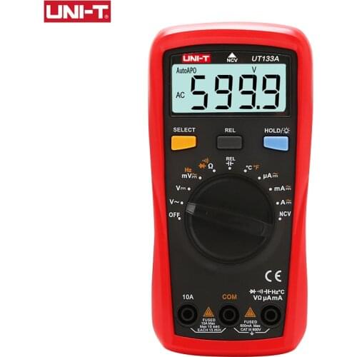 UNI-T UT133A UT133B Digital Multimeter Professional Tester AC DC Voltage Meter Ammeter Capacimeter Electrical Instruments