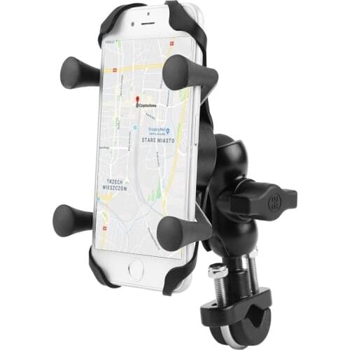 Motorcycle Bike Cell Phone Support 360 Degree Swivel Aluminium Alloy Base Phone Holder motorcycle parts motocross motocicleta