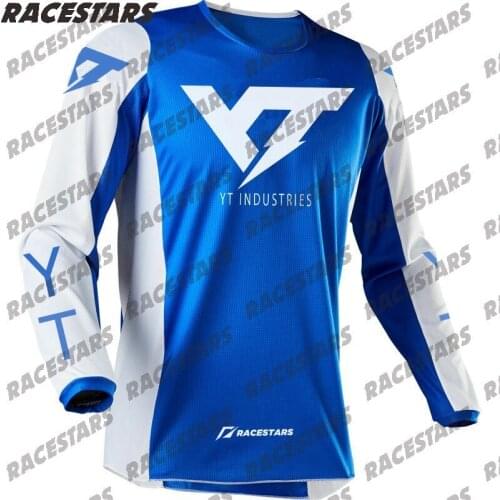 YT INDUSTRIES Motocross Jersey Downhill Mountain MTB Jersey Sweatshirt Quick Dry Long Sleeve Bike Cycling Wear Maillot Ciclismo
