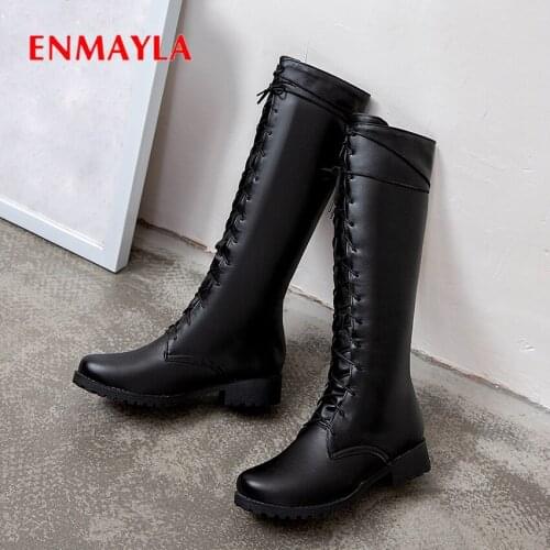 Женские высокие ботинки ENMAYLA China At AliExpress