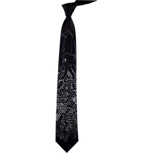 Free shipping New male mens necktie Original Design fun creative black sepia print tie women retro casual trend personality