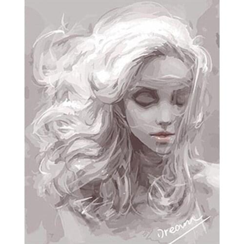 GATYZTORY Painting By Numbers for Adults DIY Frameless 60X75cm Figure pictures by numbers HandPainted Home Decor Wall Art