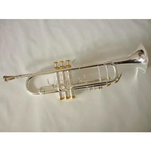 Custom Brand model Silver Plated and Phosphor Bronze Trumpet Brass Small Trumpet Instruments with 7C Mouthpiece