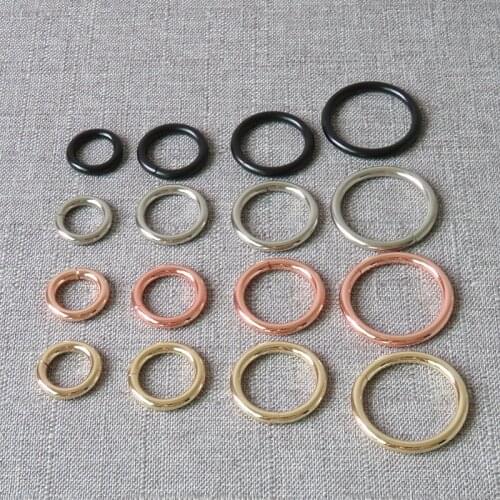 1Pcs Nickel Plated Metal O Ring Circle Wheel Belt Buckle For Bag Dog Pet Harness Luggage Backpack DIY Sewing Garment Accessories