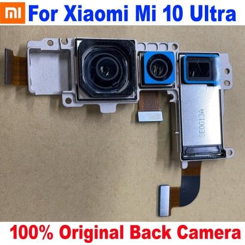 100% Original Tested Working For Xiaomi Mi 10 Mi10 Ultra M2007J1SC Main Big Rear View Back Camera Module Backside Flex Cable