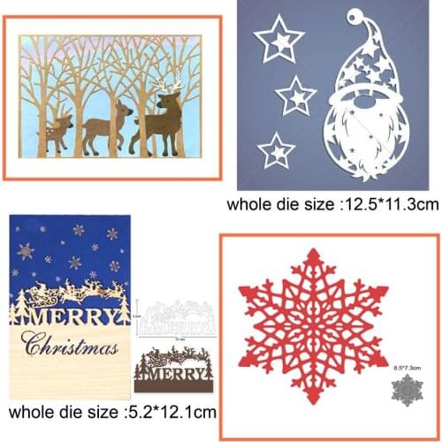 2021 New Christmas Festival Metal Cutting Dies DIY Card Album Decor Scrapbooking Paper Stencil Embossing Decorative Craft Die