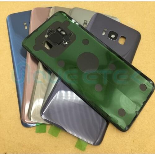 NEW For Samsung S8 G950 Glass Back Housing Cover Replacement For Samsung Galaxy S8 G950 G950f Battery Cover case Replacement