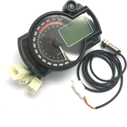 New Motorbike Digital LCD km/h MPH Tacho KOSO Odometer Tachometer Guide 15000 rpm