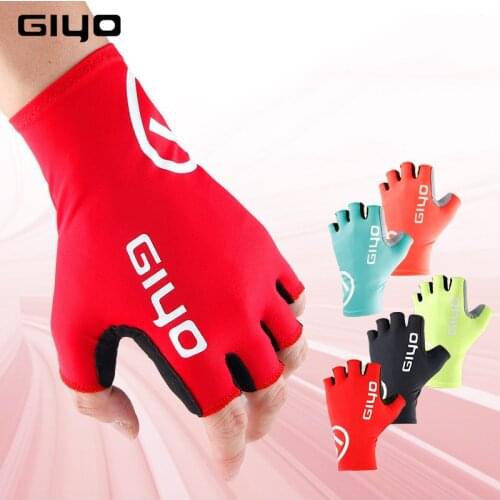 Giyo Breaking Wind Cycling Half Finger Gloves Anti-slip Bicycle Mittens Racing Road Bike Gloves