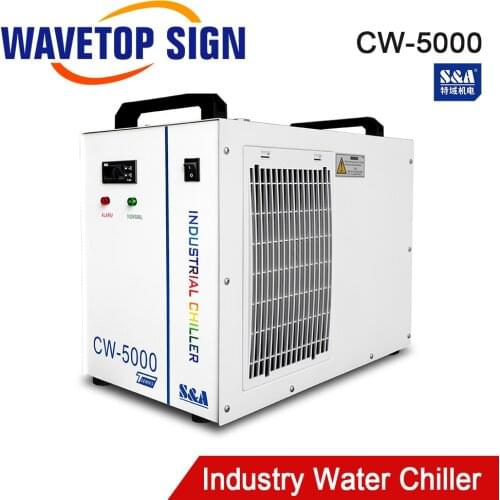 S&A CW5000 CW5200 CW5202 Industry Air Water Chiller For CO2 Laser Machine Cooling CNC Spindle 80W 100W 130W 150W Co2 Laser Tube