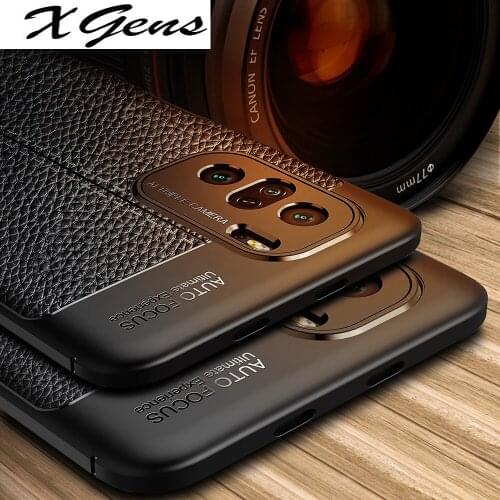 Shockproof Case for Xiaomi POCO F3 5G X3 Pro Mi 11i Leather Texture soft silicone Phone Back Cover for Redmi K40 Pro+ 5G