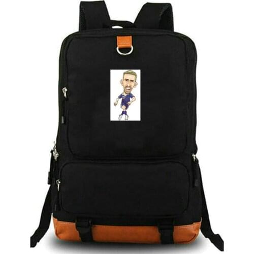 Franck Ribery backpack Cool star daypack Football stylish schoolbag Soccer rucksack Satchel school bag Laptop day pack