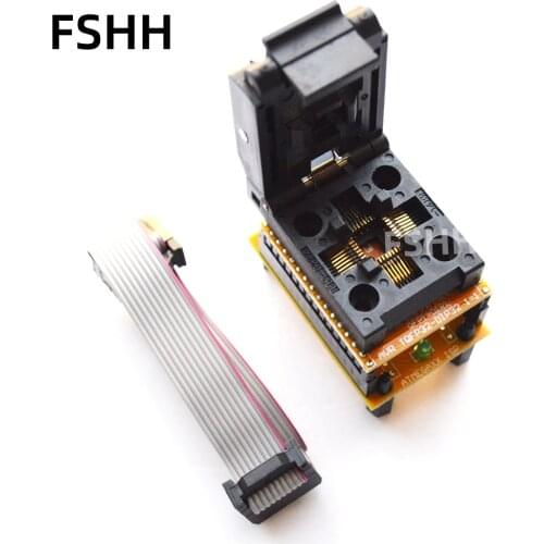 TQFP32 QFP32 IC Programmer Adapter Chip Test Socket with ISP avr Burning Seat Integrated Circuits