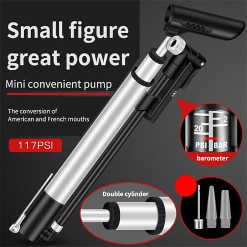 Bicycle Pump Mini Portable Light Aluminum Alloy Bike Pump Air Pump Mountain Cycling Tire Inflator насос для велосипеда