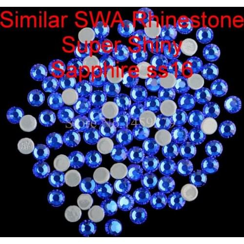 Top Quality! Sapphire SS6 to SS30 Hotfix Rhinestones Hot Fix Crystal Rhinestone Similar SWA Super Shine