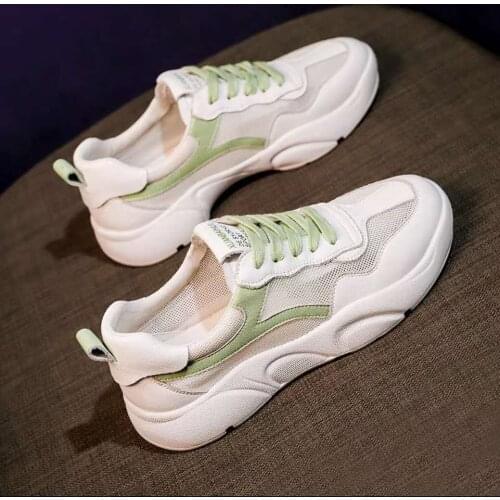 2021 Vulcanized Shoes Women Casual Lace Up Shallow Sneakers Women Trainers Breathable White Sneakers Women Shoes Chaussure Femm