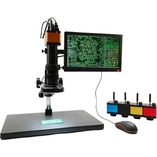 2MP 1/2 inch Image Sensor 1080P60 HD MI Video Microscope For Industrial Inspection Industrial Camera VMS2M35-MW+B101B