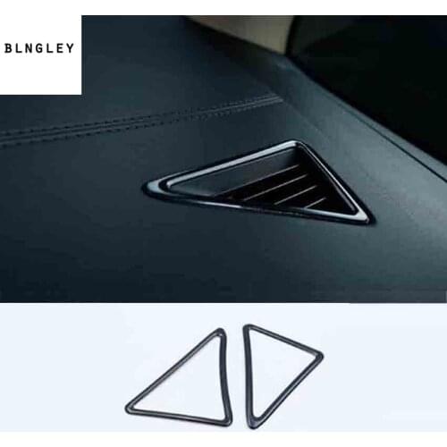 2pcs/lot Car sticker stainless steel High position air conditioning outlet decoration cover for 2015-2019 Toyota Alphard