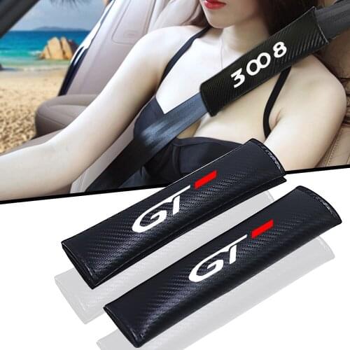 Car seat belt Protect the shoulders Car decoration car accessories interior decoration for Peugeot 3008 gt