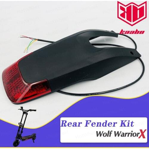 2021Kaabo Wolf Warrior X Rear Fender Mudguard Protective 10inch Electric Scooter Spare Parts Accessories Black