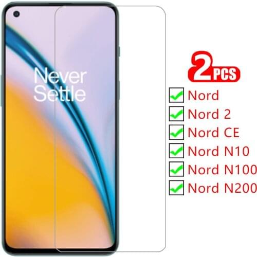 Case for oneplus nord n100 n200 n10 ce 2 5g cover screen protector tempered glass on one plus nordn10 protective phone coque bag