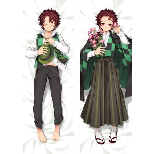 Anime Demon Slayer: Kimetsu no Yaiba Kamado Tanjirou Cosplay Dakimakura Hugging Body Pillow Case