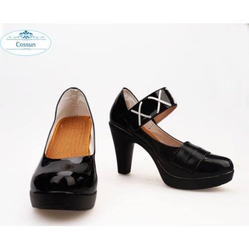 COSSUN Anime! Arknights Whisperain RHODES ISLAND Initial Cosplay shoes boots Halloween Party Women NEW High heels